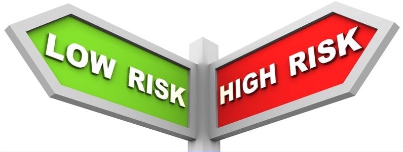 Low risk vs high risk sign
